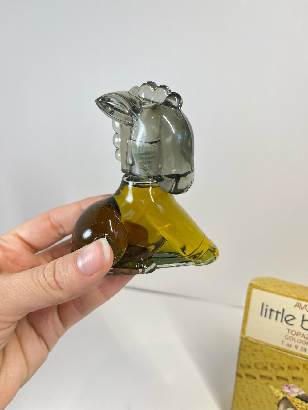 Vintage AVON Little Burro Donkey & Straw Hat Topaze Cologne With Box MCM Full - Picture 5 of 16